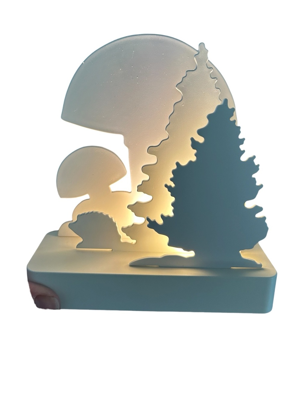 IKEA White Woodland Silhouette Night Sculpture